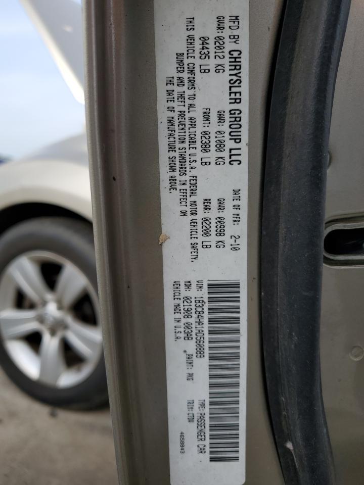 2010 Dodge Caliber Sxt VIN: 1B3CB4HA1AD560889 Lot: 54507225