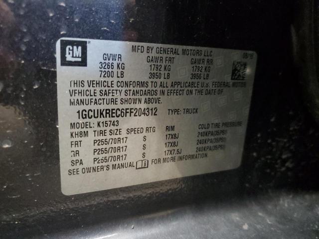 2015 CHEVROLET SILVERADO K1500 LT