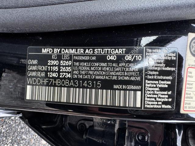 2011 MERCEDES-BENZ E 63 AMG