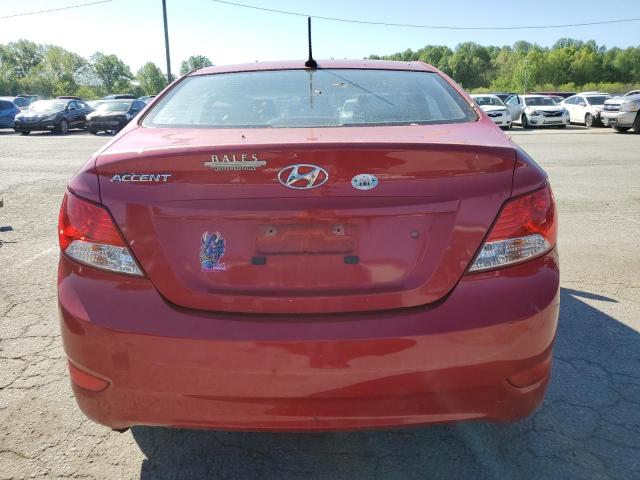  HYUNDAI ACCENT 2014 Червоний