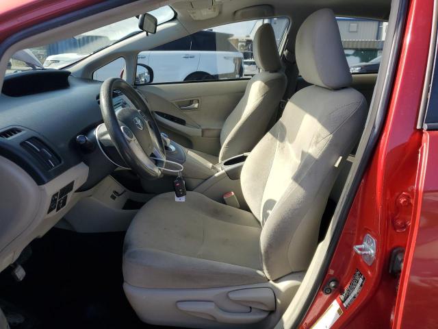  TOYOTA PRIUS 2015 Czerwony