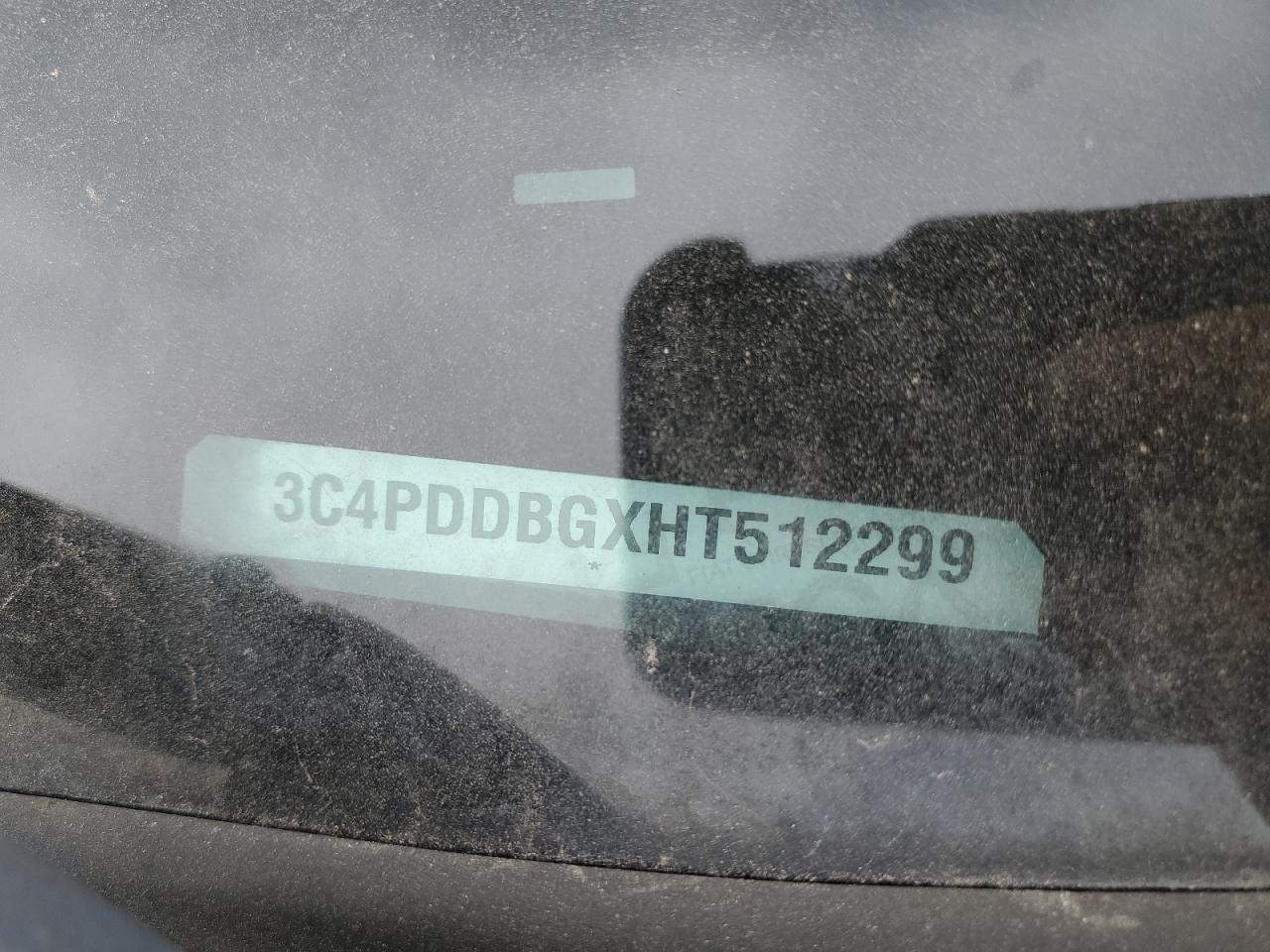 2017 Dodge Journey Sxt VIN: 3C4PDDBGXHT512299 Lot: 52239495