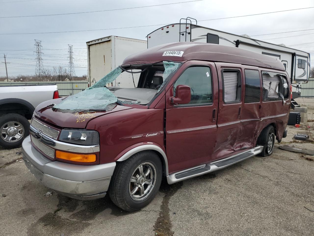 2014 Chevrolet Express G1500 3Lt for Sale in Woodhaven, MI - Rollover