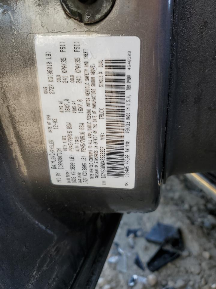 2004 Dodge Dakota Quad Sport VIN: 1D7HG38N64S563957 Lot: 52102605