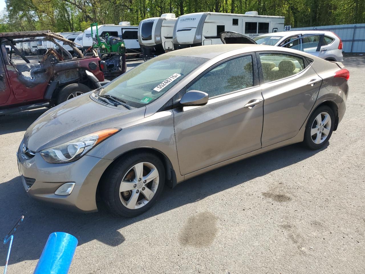 2013 Hyundai Elantra Gls de vânzare în Glassboro, NJ - Rear End