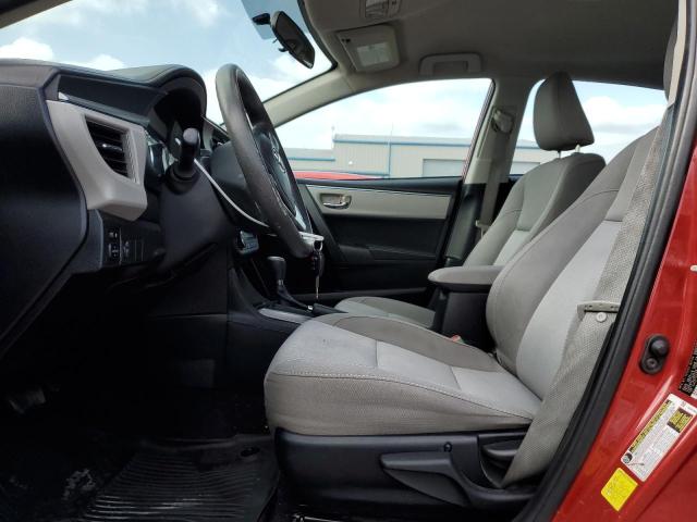 Sedans TOYOTA COROLLA 2015 Red