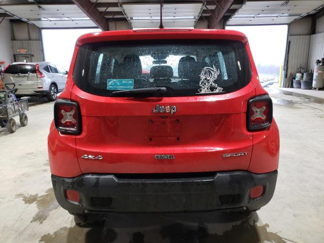  JEEP RENEGADE 2017 Czerwony