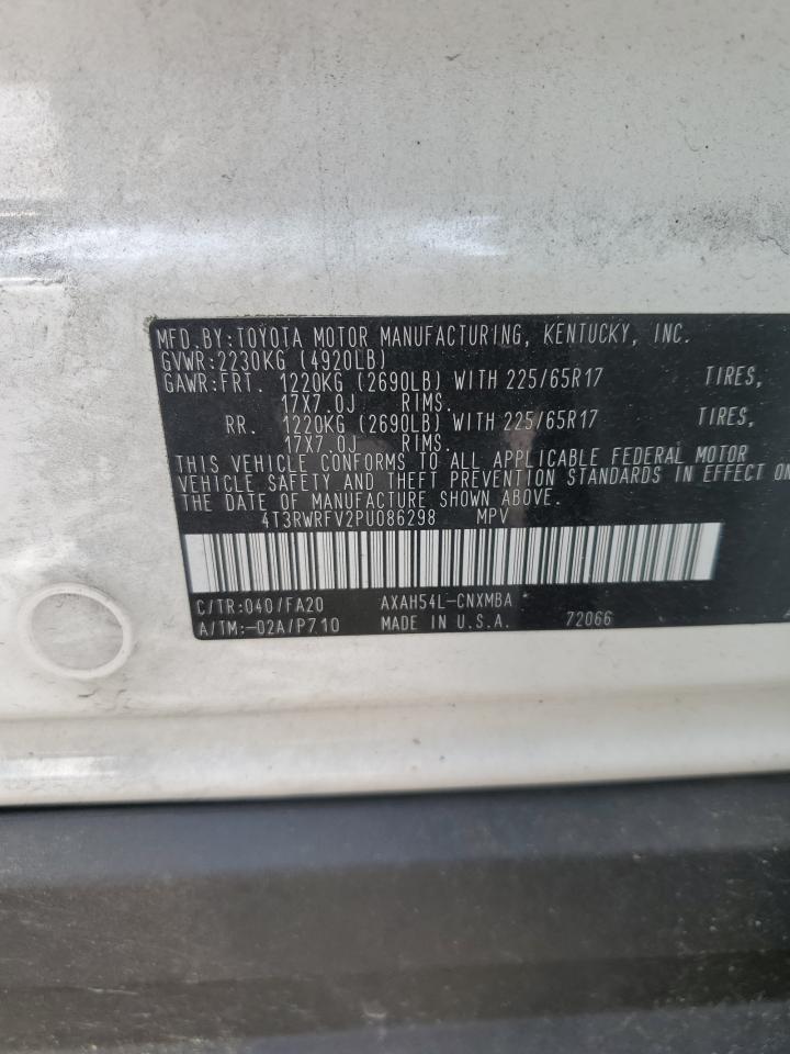 2023 Toyota Rav4 Xle VIN: 4T3RWRFV2PU086298 Lot: 54010595