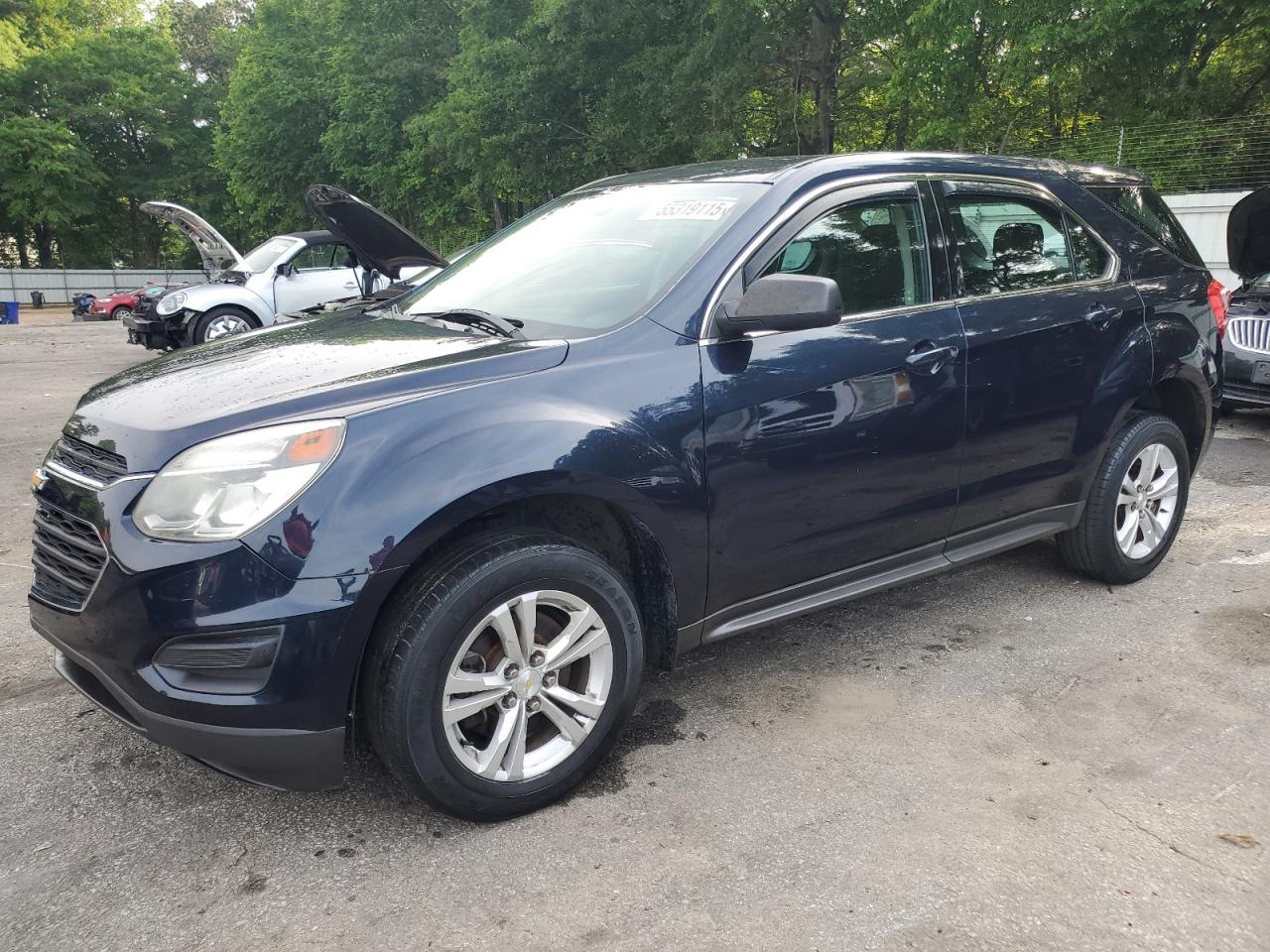 2016 Chevrolet Equinox Ls продається в Austell, GA - Side