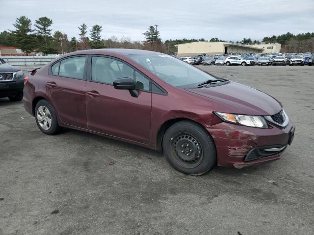 Sedans HONDA CIVIC 2014 Maroon