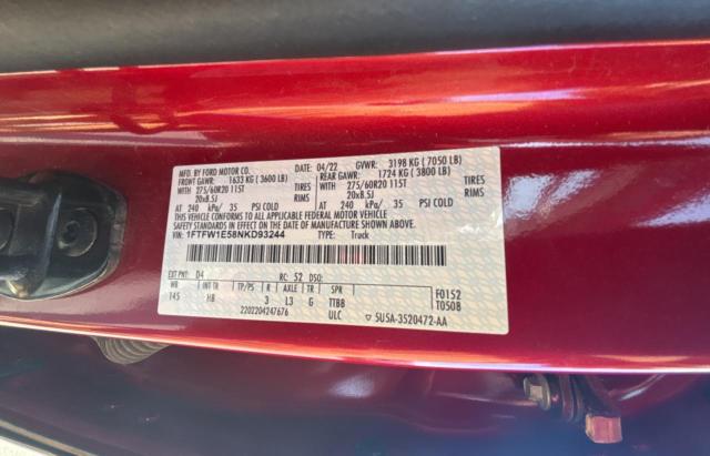 2022 FORD F150 SUPERCREW
