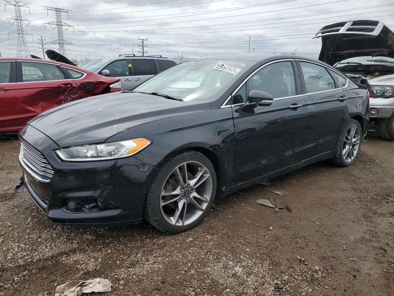 2014 Ford Fusion Titanium للبيع في Elgin، IL - Front End