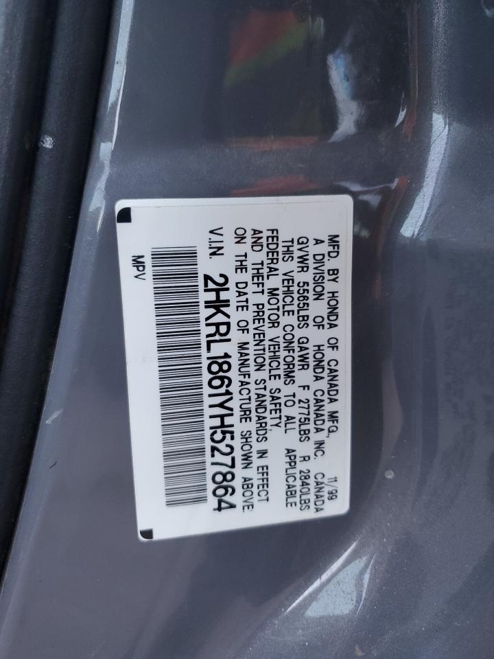 2000 Honda Odyssey Ex VIN: 2HKRL1861YH527864 Lot: 51343745