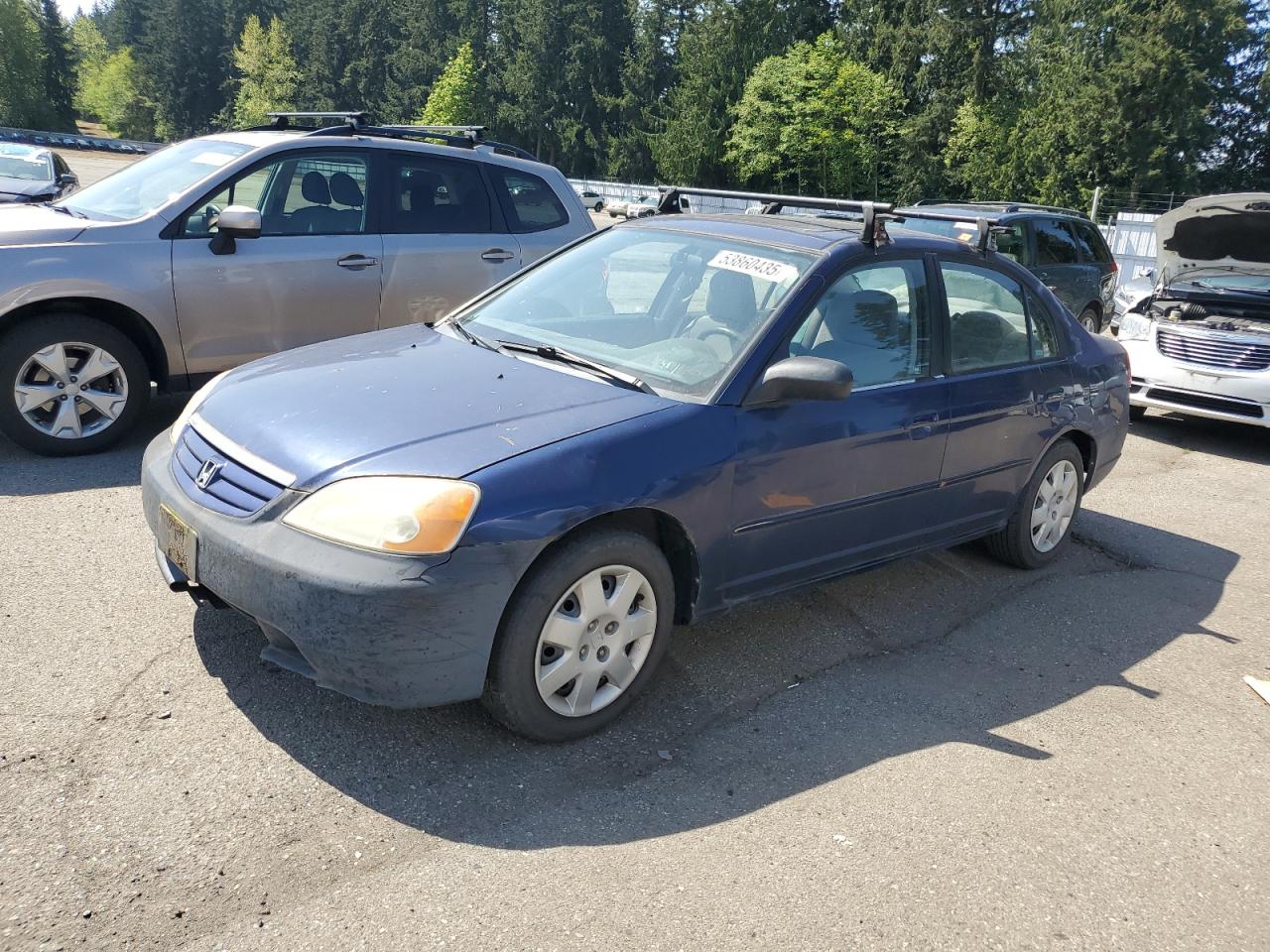 2002 Honda Civic Ex na sprzedaż w Arlington, WA - Front End