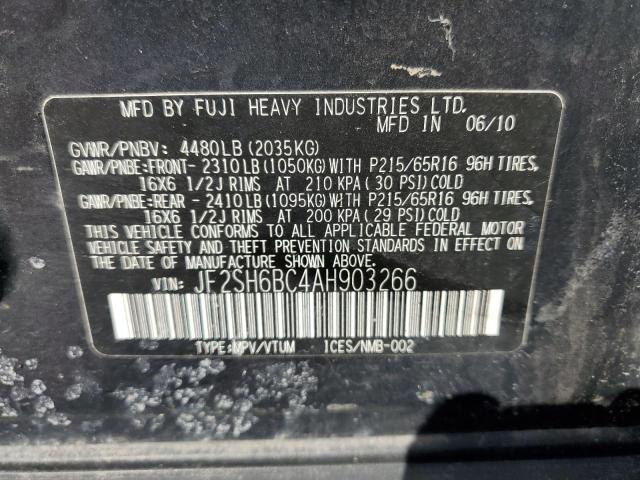 2010 SUBARU FORESTER XS