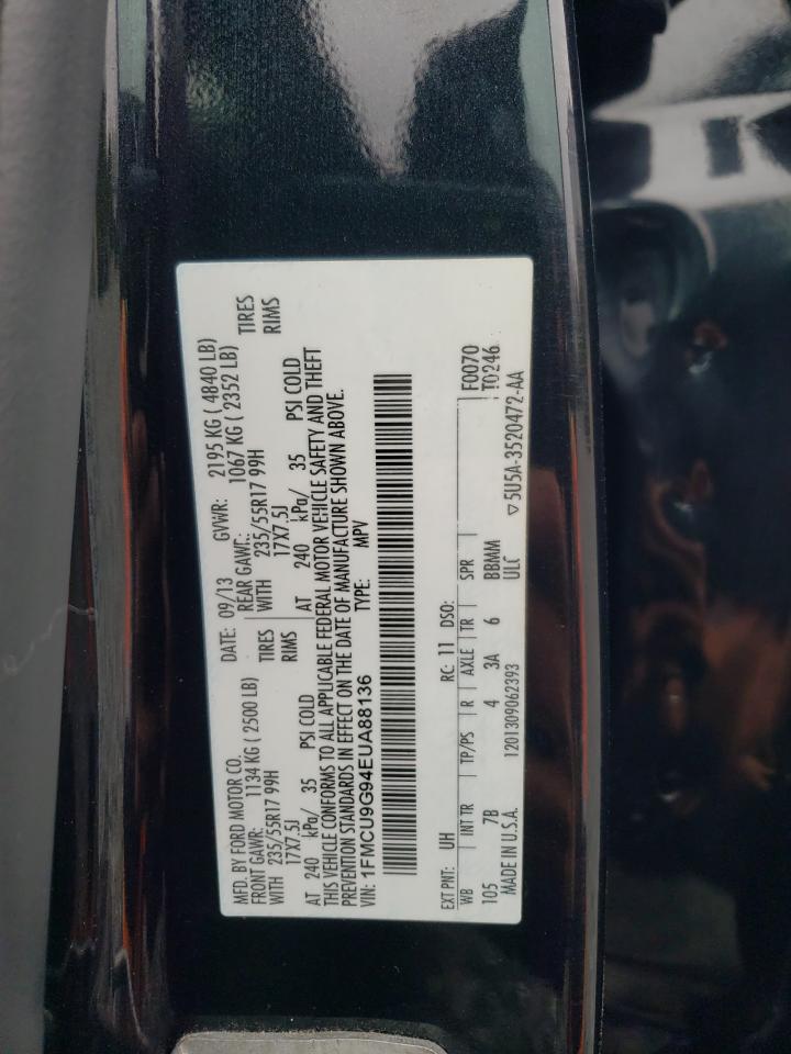 2014 Ford Escape Se VIN: 1FMCU9G94EUA88136 Lot: 53379805