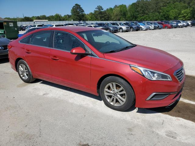 Sedans HYUNDAI SONATA 2017 Czerwony