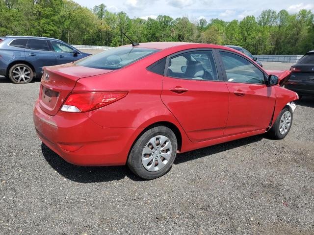 HYUNDAI ACCENT 2017 Красный
