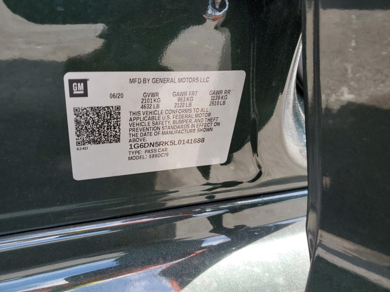 2020 Cadillac Ct5 Premium Luxury VIN: 1G6DN5RK5L0141688 Lot: 54992665