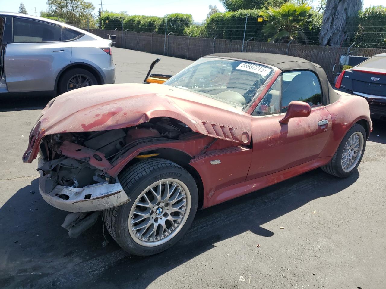 2001 Bmw Z3 3.0 en Venta en San Martin, CA - Front End