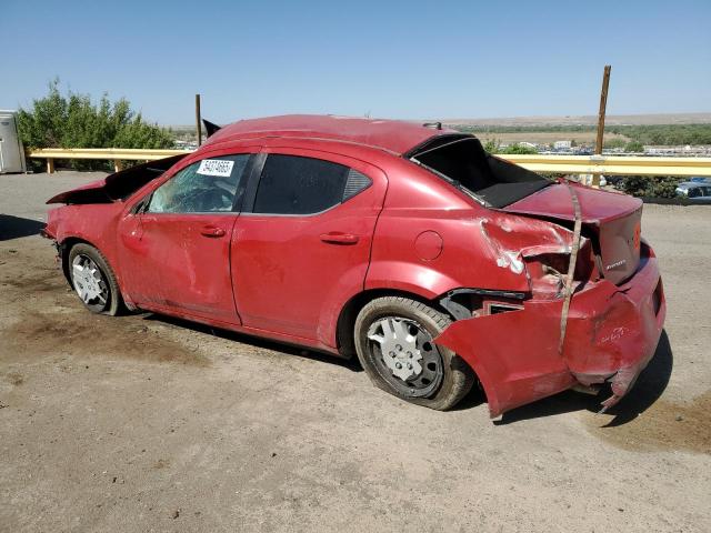 Седани DODGE AVENGER 2014 Червоний