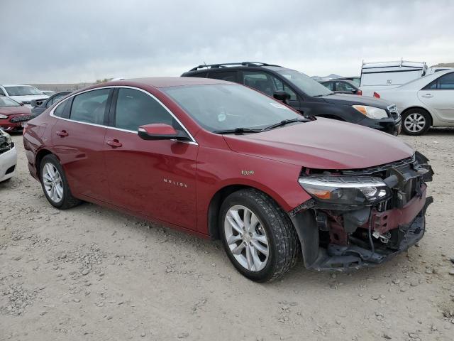  CHEVROLET MALIBU 2018 Czerwony