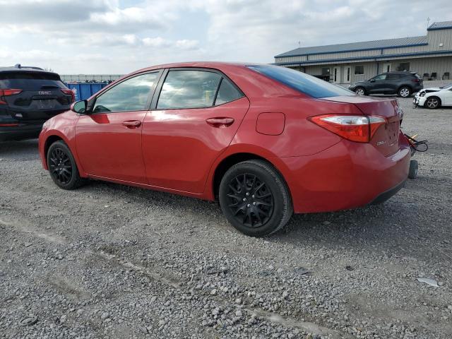 Sedans TOYOTA COROLLA 2015 Red