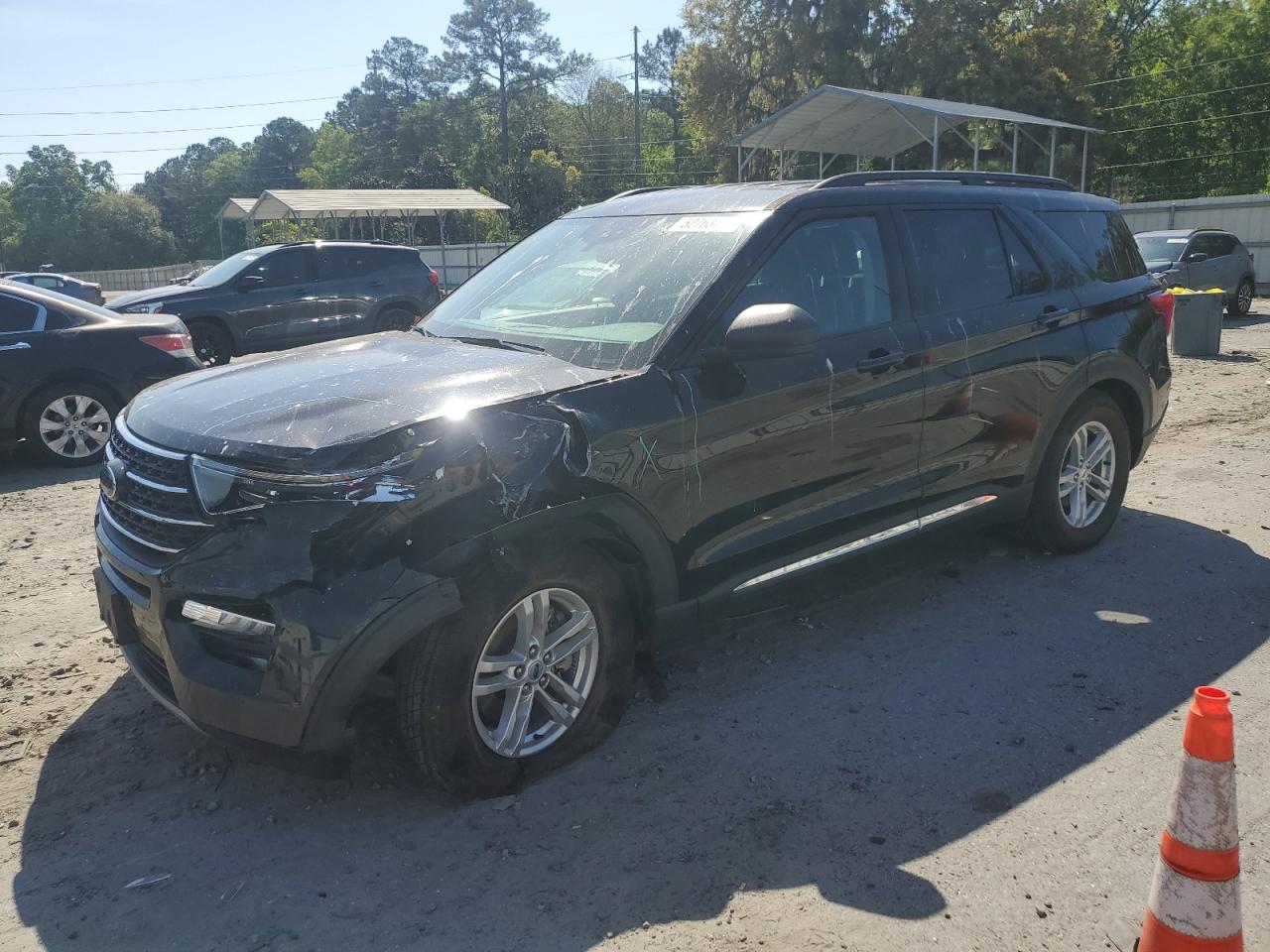 2022 Ford Explorer Xlt na sprzedaż w Savannah, GA - Front End
