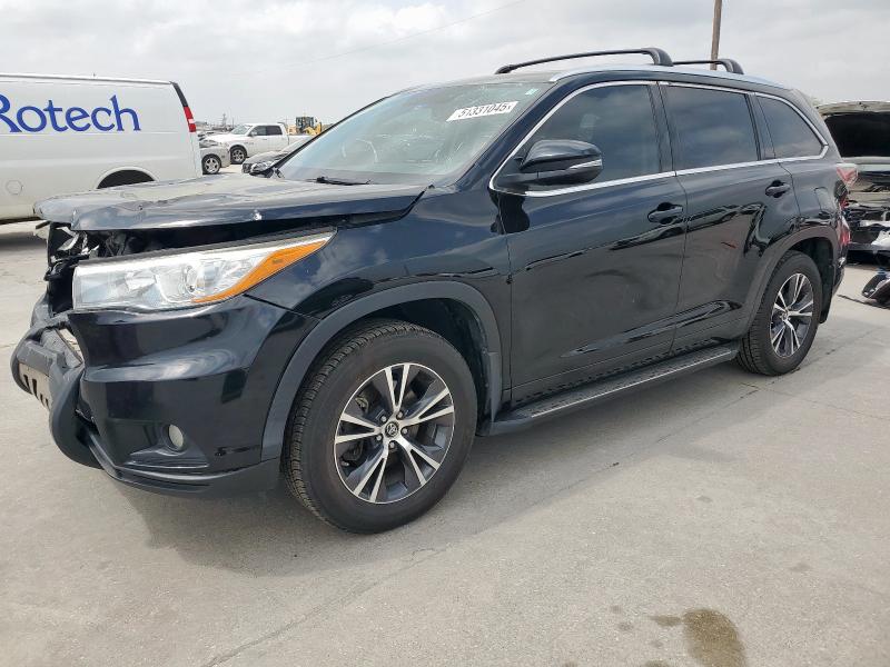 TOYOTA HIGHLANDER 2016 Czarny