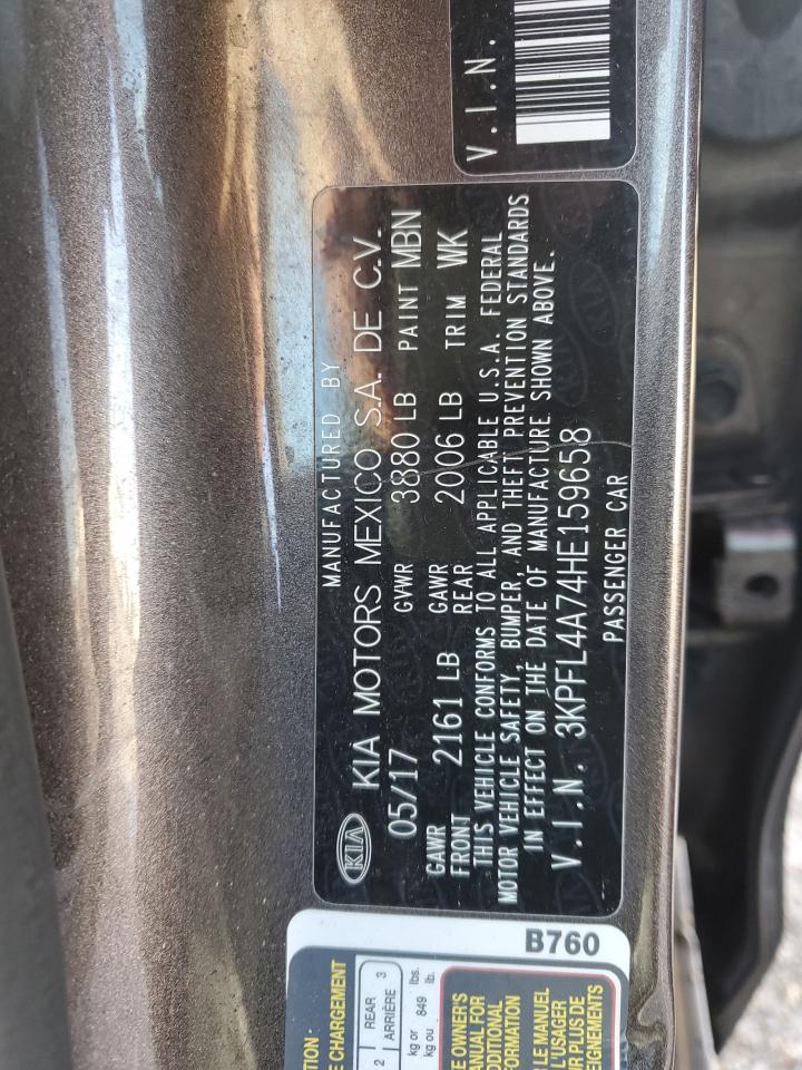 2017 Kia Forte Lx VIN: 3KPFL4A74HE159658 Lot: 85667745