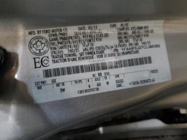 2012 FORD FOCUS TITANIUM