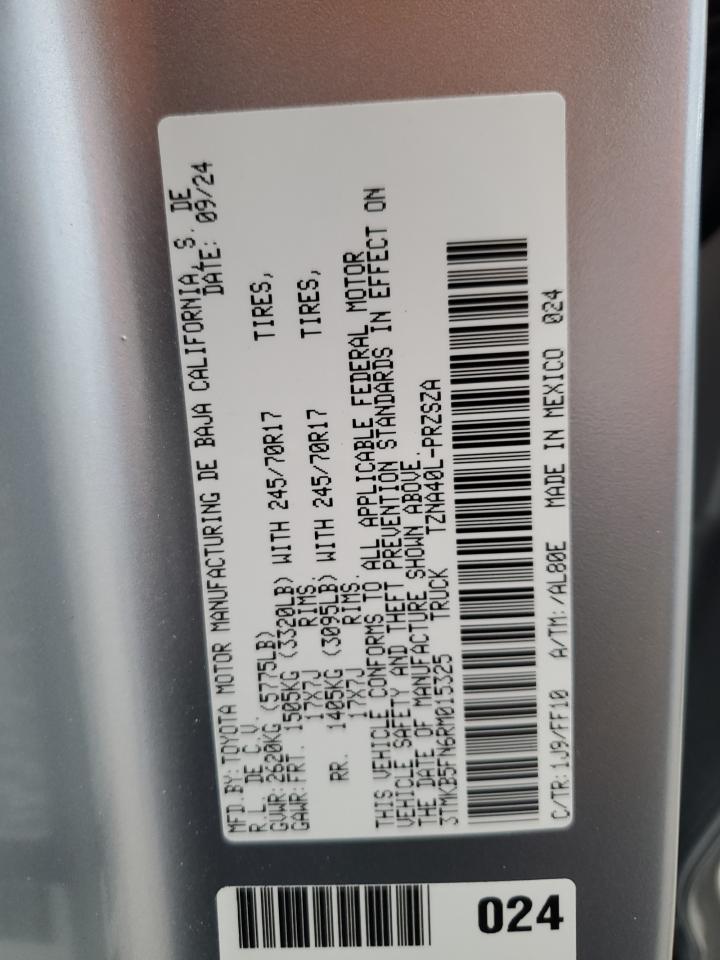 3tmkb5fn6rm015325 3TMKB5FN6RM015325 2024 Toyota Tacoma Double Cab