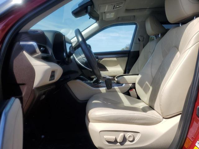  TOYOTA HIGHLANDER 2022 Red