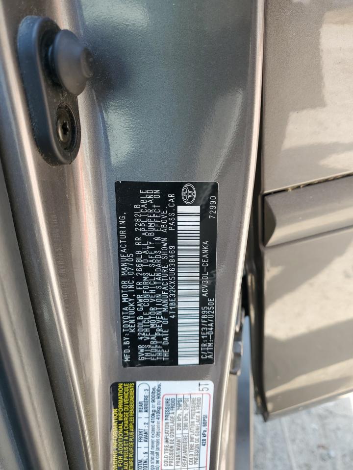 2005 Toyota Camry Le VIN: 4T1BE32KX5U638469 Lot: 53885385