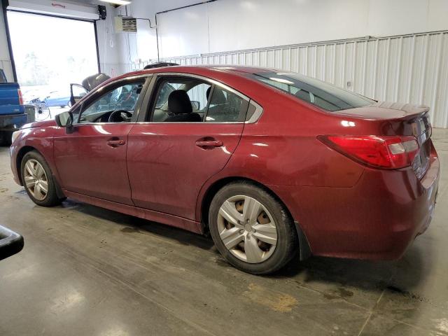 Sedans SUBARU LEGACY 2016 Czerwony