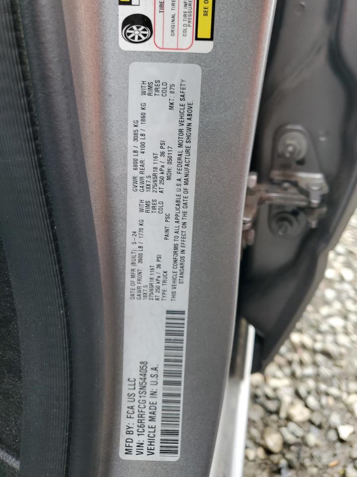 2025 Ram 1500 Tradesman VIN: 1C6RRFCG1SN544058 Lot: 51207205