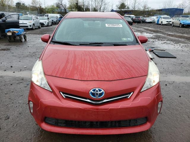  TOYOTA PRIUS 2012 Czerwony