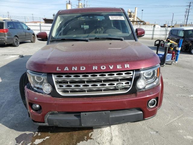  LAND ROVER LR4 2016 Red