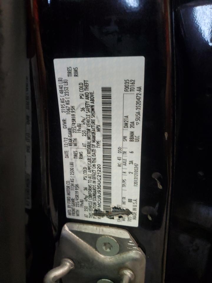 2013 Ford Escape Titanium VIN: 1FMCU9J93DUC21220 Lot: 53645465