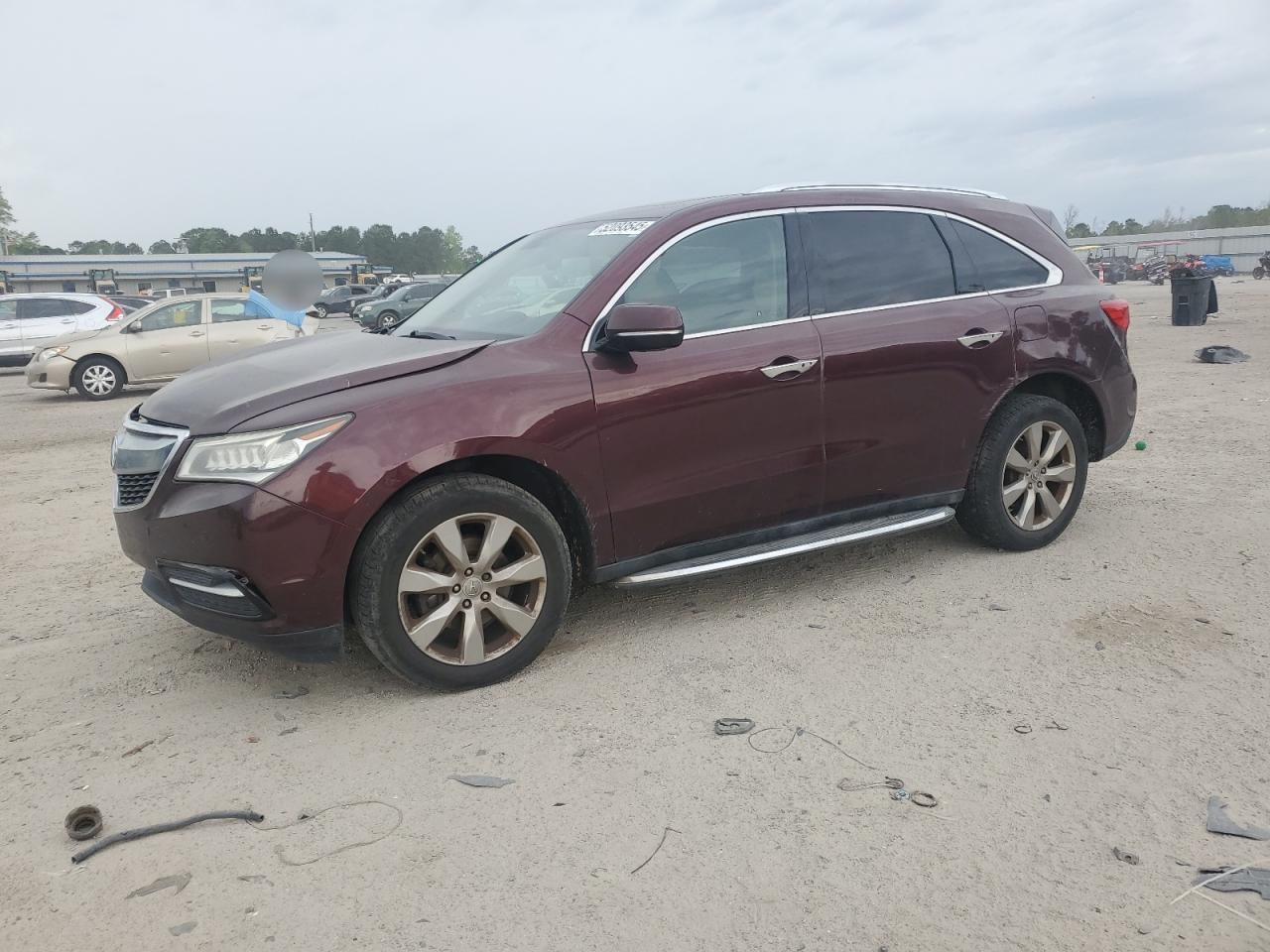 2014 Acura Mdx Advance للبيع في Harleyville، SC - Front End
