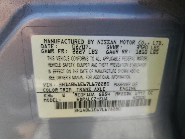 2007 NISSAN SENTRA 2.0
