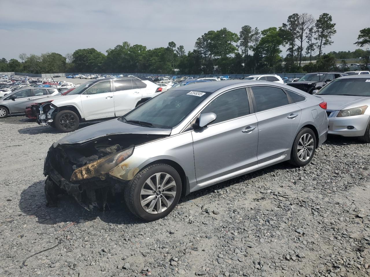 2015 Hyundai Sonata Sport للبيع في Byron، GA - Burn - Engine