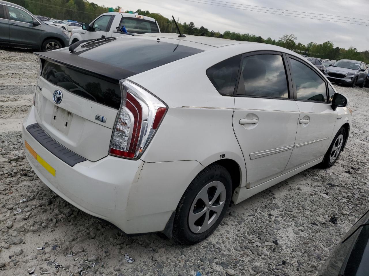 2013 Toyota Prius white null hybrid JTDKN3DU3D5648417 photo #4