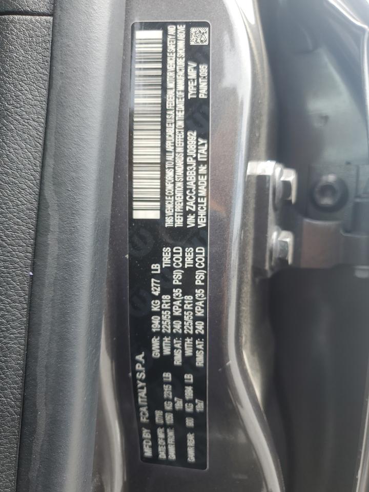 2018 Jeep Renegade Latitude VIN: ZACCJABB3JPJ08992 Lot: 54338385