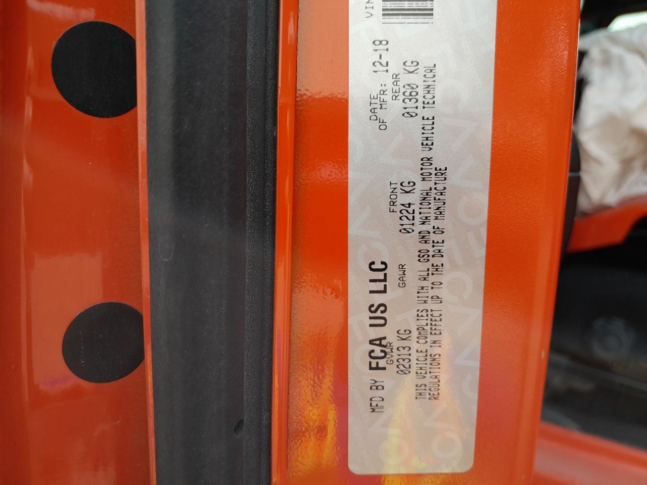 1C4HJXAG9KW519164 - 2019 JEEP WRANGLER - #51728655
