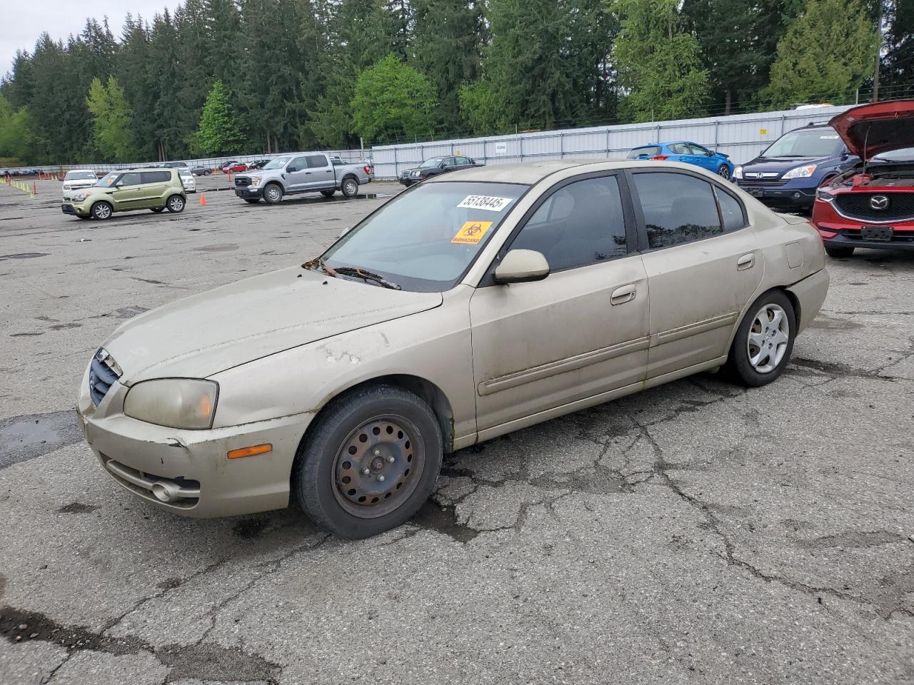 2005 Hyundai Elantra Gls de vânzare în Arlington, WA - Top/Roof