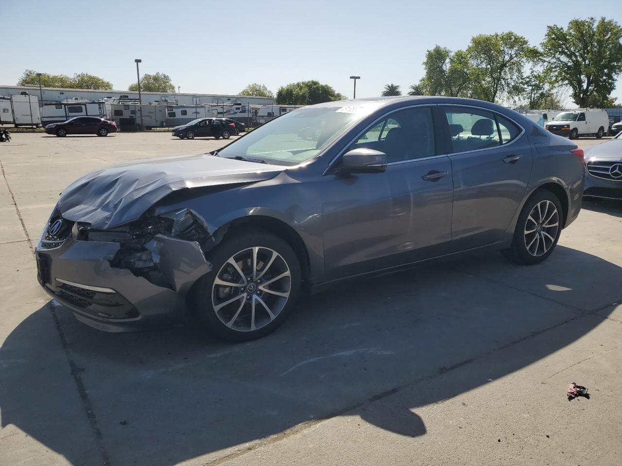 2017 Acura Tlx Tech للبيع في Sacramento، CA - Front End