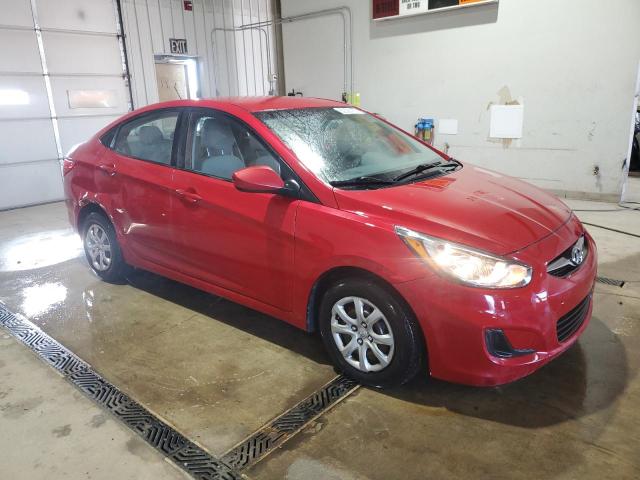 HYUNDAI ACCENT 2013 Червоний