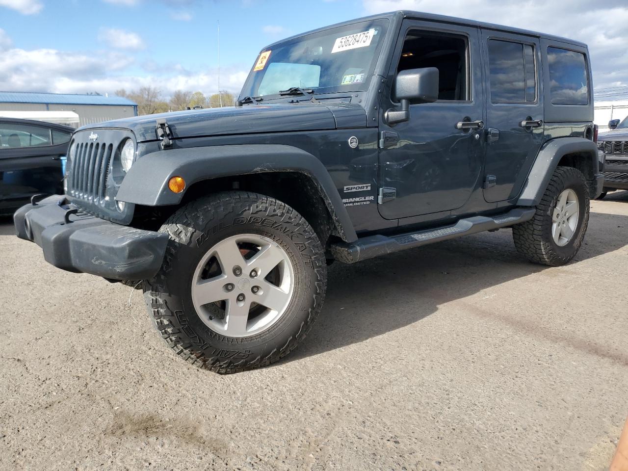 2017 Jeep Wrangler Unlimited Sport იყიდება Pennsburg-ში, PA - Front End