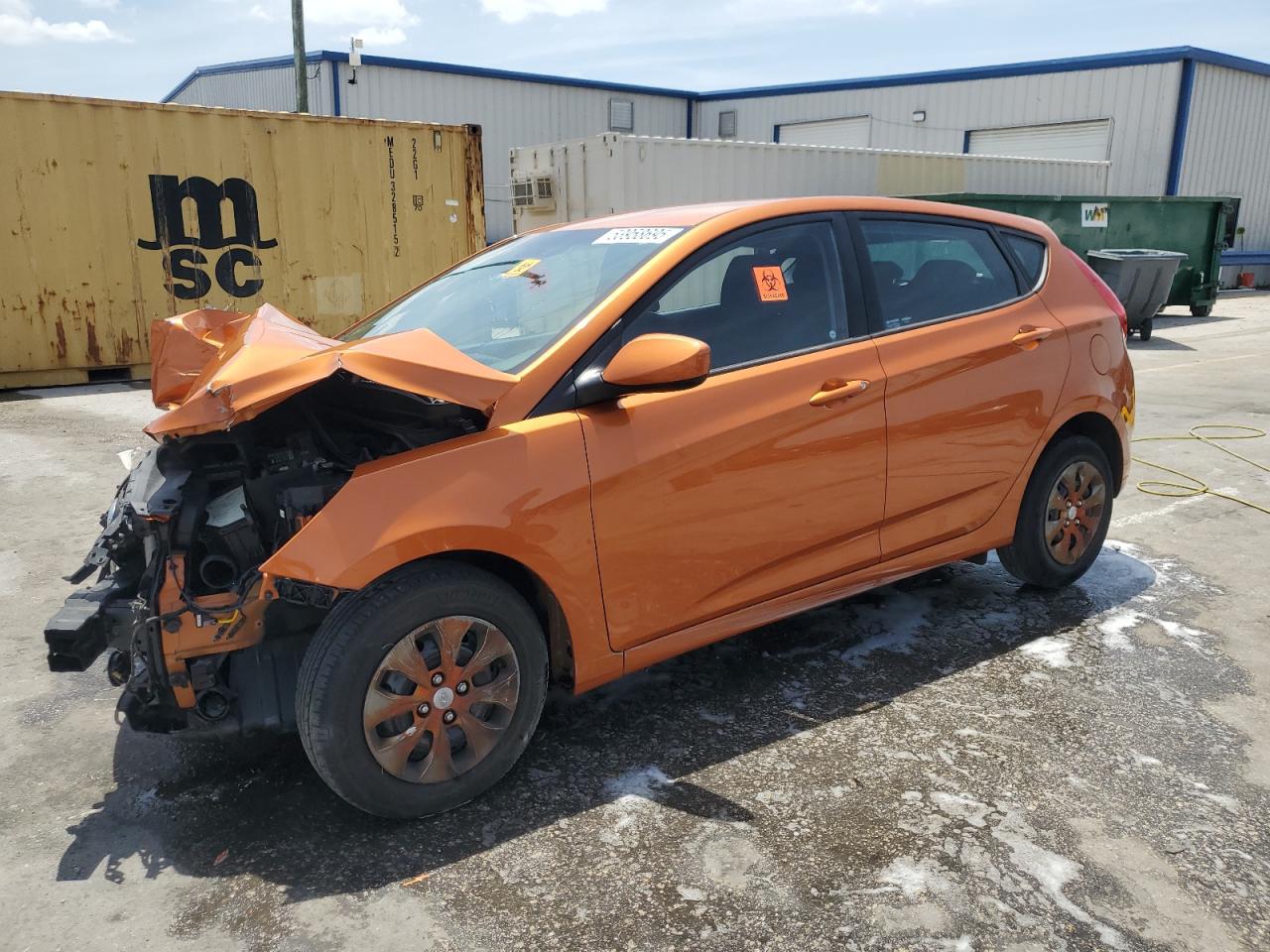 2015 Hyundai Accent Gs en Venta en Orlando, FL - Front End